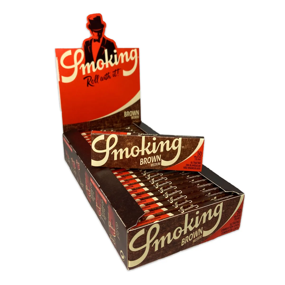 Seda Smoking Brown 1 1/4 - Imagem 2